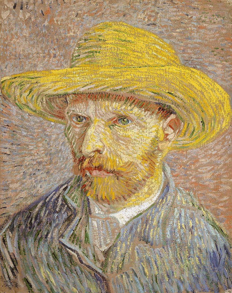 Van_Gogh_Self-Portrait_with_Straw_Hat